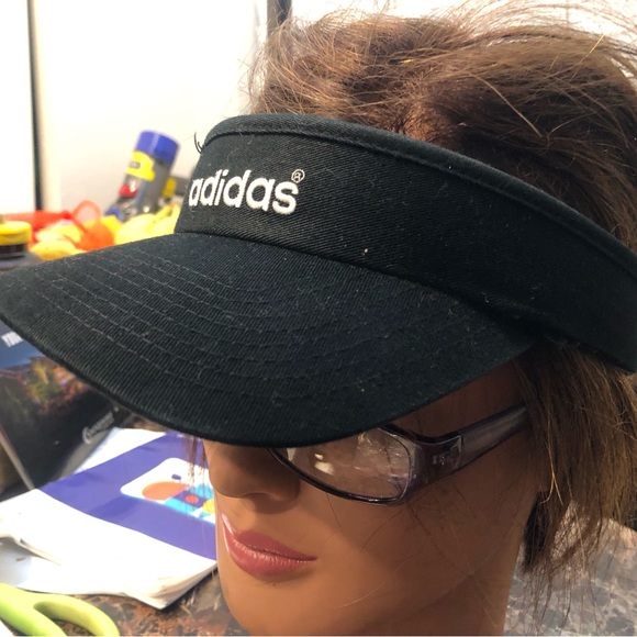 Adidas Women's Fit Aeroready Visor Black One Size Fits All - Picture 3 of 11